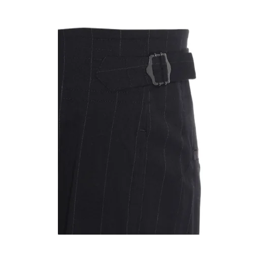 W/Ry Stripe Waist String Wide Pants