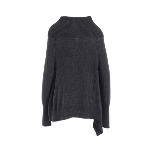 Wool Brend Draped Cardigan