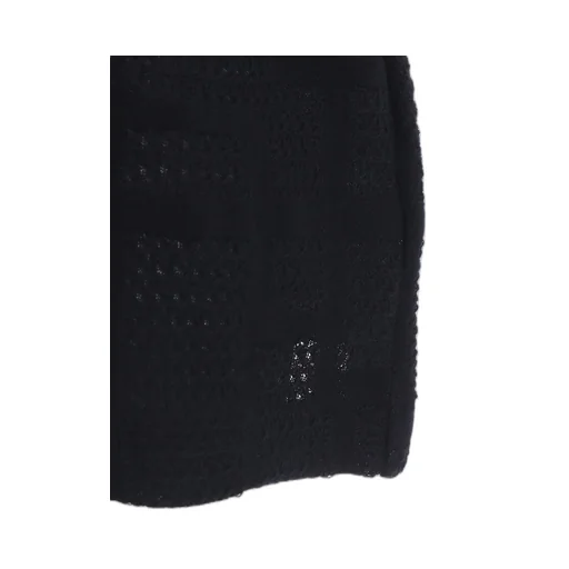Geometric Sheer Collared Raglan Pullover