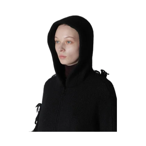 Fringe Jq Hooded Cardigan