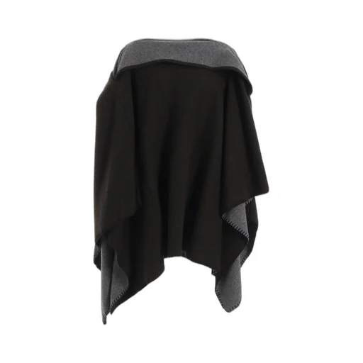 W/Ny Reversible Jersey Asymmeteric Cape