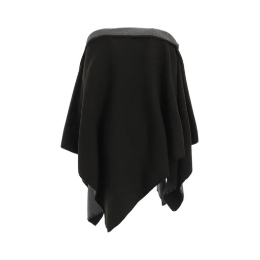 W/Ny Reversible Jersey Asymmeteric Cape