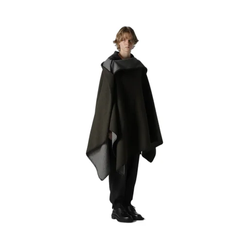 W/Ny Reversible Jersey Asymmeteric Cape