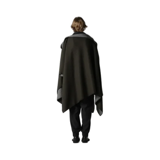W/Ny Reversible Jersey Asymmeteric Cape