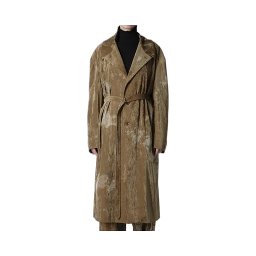Discharge-Printed Velvet Big Jacket