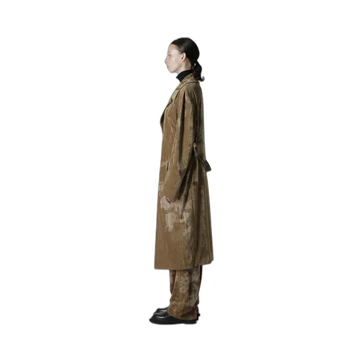 Discharge-Printed Velvet Big Jacket