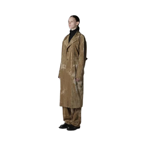 Discharge-Printed Velvet Big Jacket