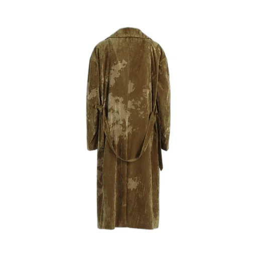 Discharge-Printed Velvet Big Jacket