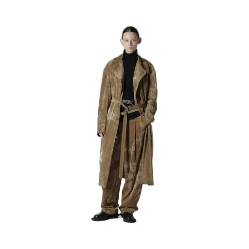 Discharge-Printed Velvet Big Jacket