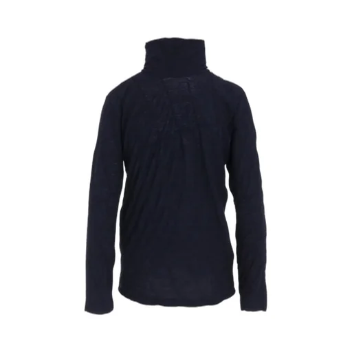 Tucked Diagonal Cable Jq High Neck Long T