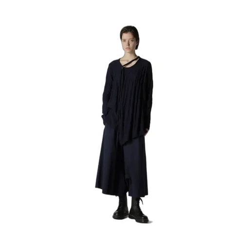 Diagonal Cable Jq String Collar Long T