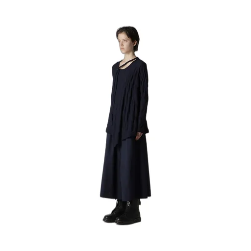 Diagonal Cable Jq String Collar Long T