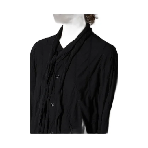 Diagonal Cable Jq Bow Tie Blouse T