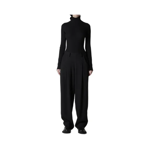 W/Ry Washer Processed Gauze Single Tuck Pants