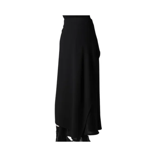 W/Ry Washer Processed Gauze Asymmetric Skirt