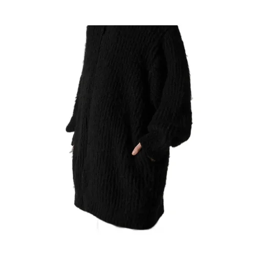 Fleece Raised Zip-Up Cardigan