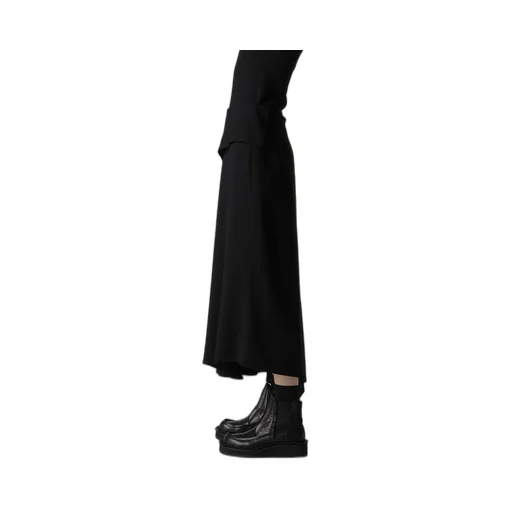 W/Ry Washer Processed Gauze Asymmetric Skirt