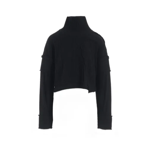 Deconsructed Design Cable Knit Pullover