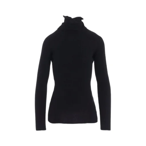 Double High Neck Rib Pullover