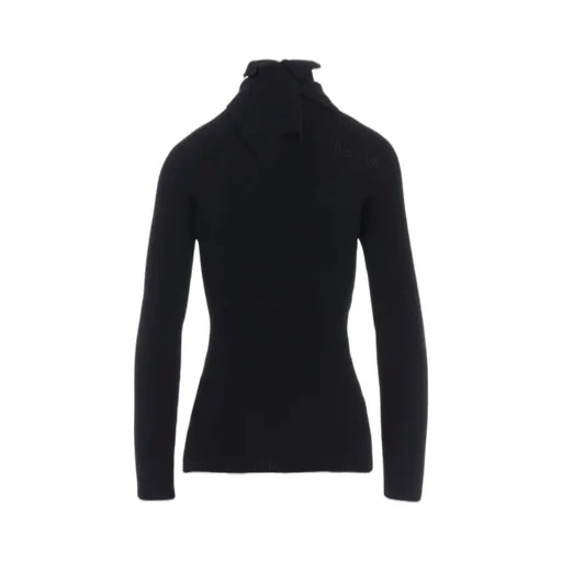 Double High Neck Rib Pullover