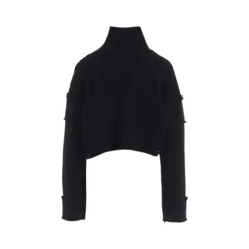 Deconsructed Design Cable Knit Pullover