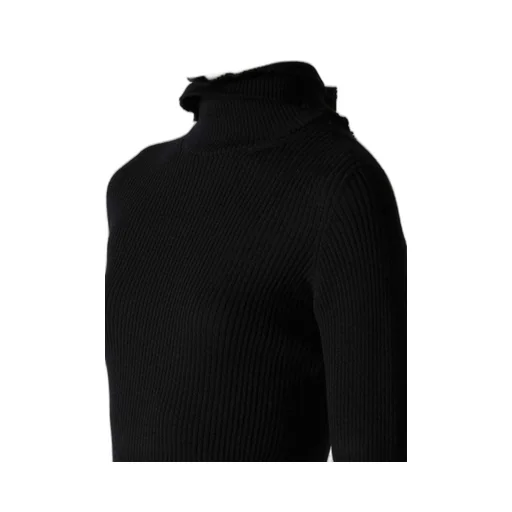 Double High Neck Rib Pullover