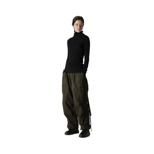 Double High Neck Rib Pullover