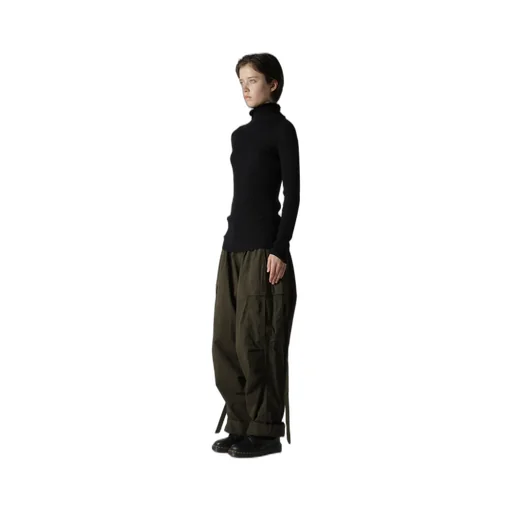 Double High Neck Rib Pullover
