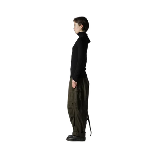 Double High Neck Rib Pullover