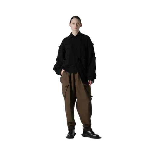 Deconstructed Design Cable Knit Cardigan