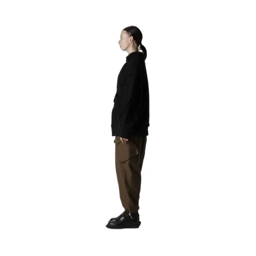 Deconstructed Design Cable Knit Cardigan
