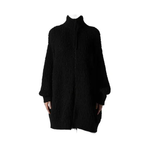 Fleece Raised Zip-Up Cardigan