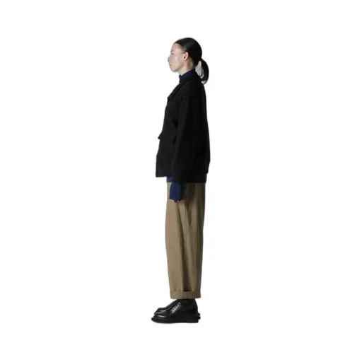 W/Ny Fleece Asymmetric Blouson
