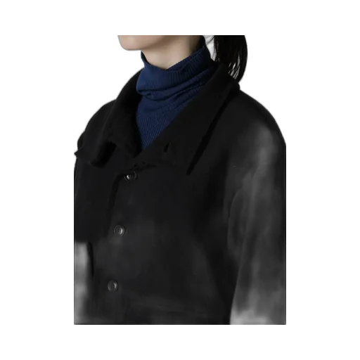 W/Ny Fleece Asymmetric Blouson