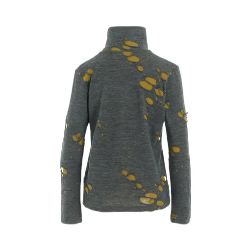 Bonded Hole Jq High Neck Long T
