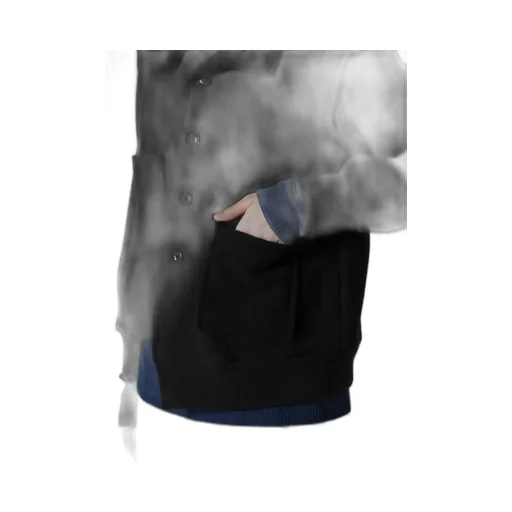 W/Ny Fleece Asymmetric Blouson