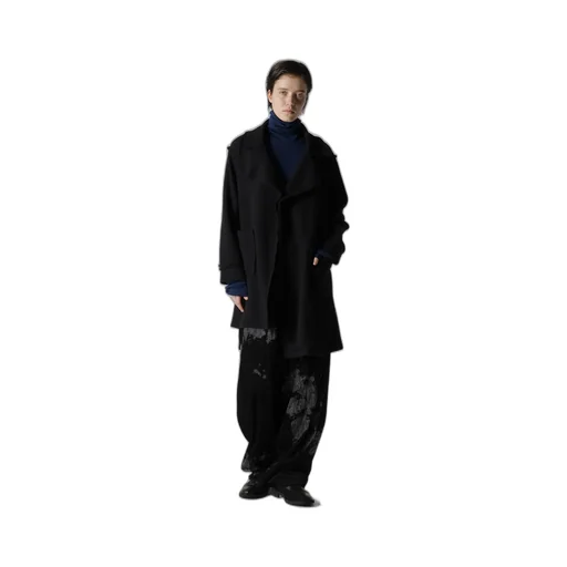 W/Ny Fleece Long Coat