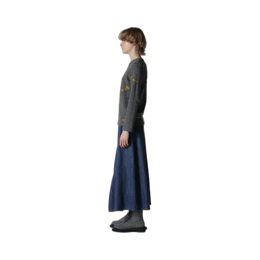 Bonded Hole Jq Round Neck Long T