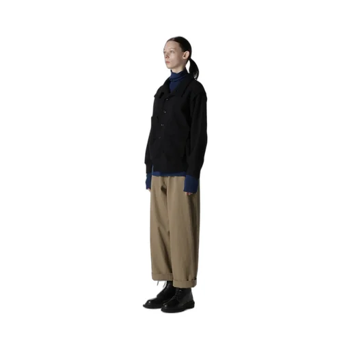 W/Ny Fleece Asymmetric Blouson