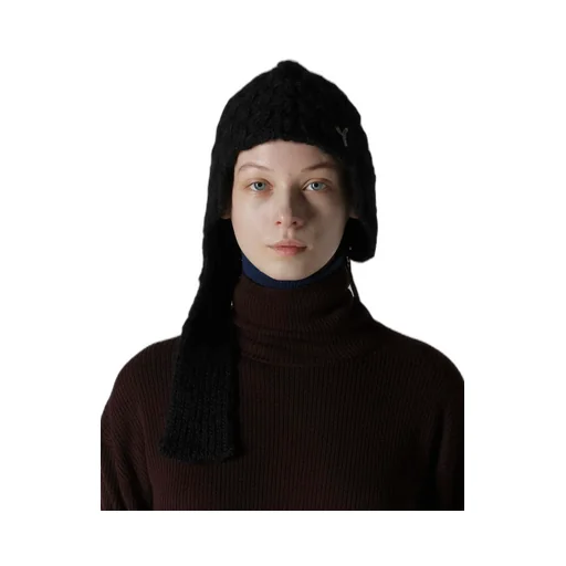 Slub Wool Beanie W/ Ear Flap