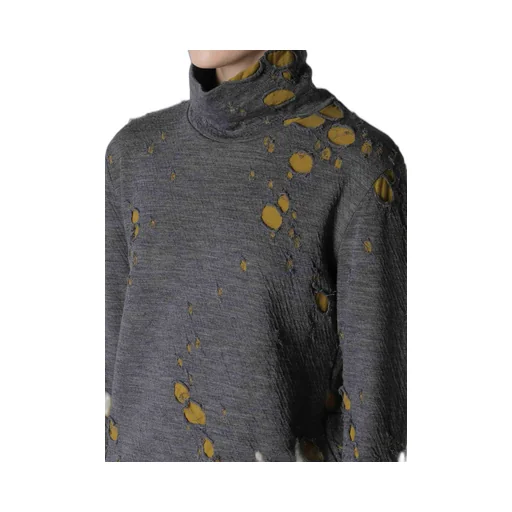 Bonded Hole Jq High Neck Long T
