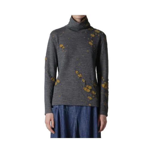 Bonded Hole Jq High Neck Long T