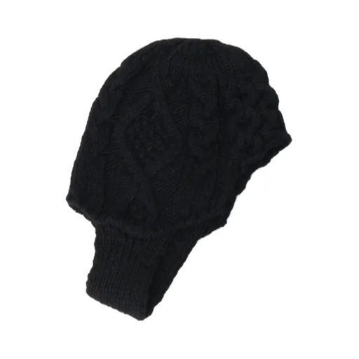 Slub Wool Beanie W/ Ear Flap