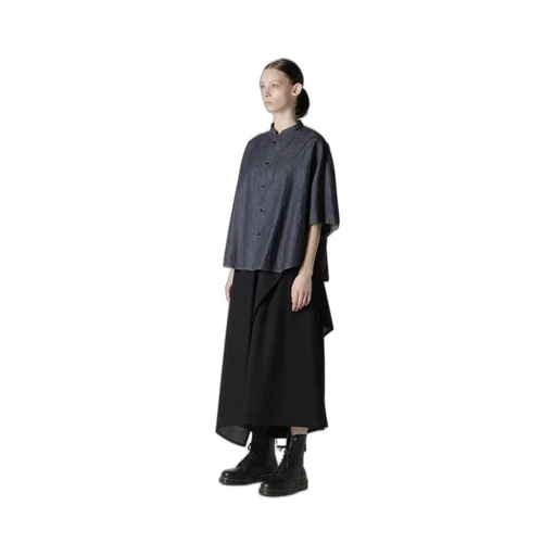 6Oz Stand Collar Blouse