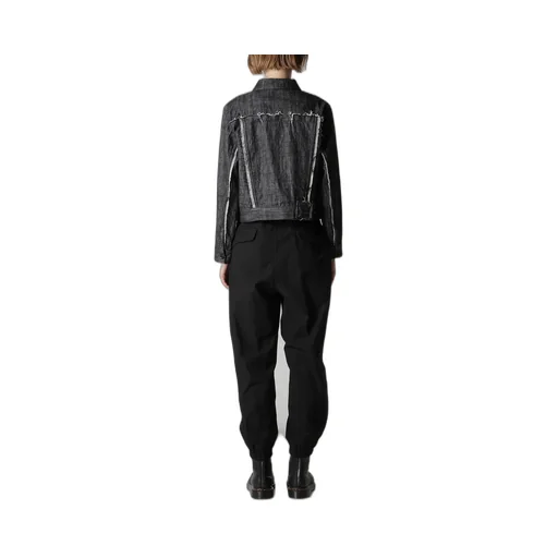 8Oz Untrimmed Panel Denim Jacket