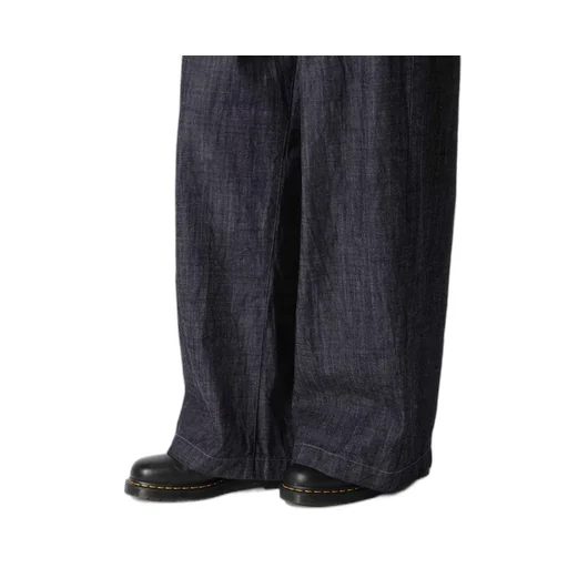 8Oz Waist String Wide Denim Pants