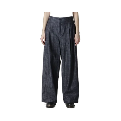 8Oz Waist String Wide Denim Pants