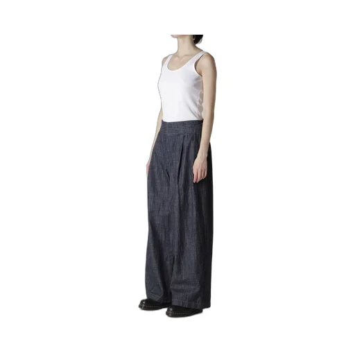 8Oz Waist String Wide Denim Pants