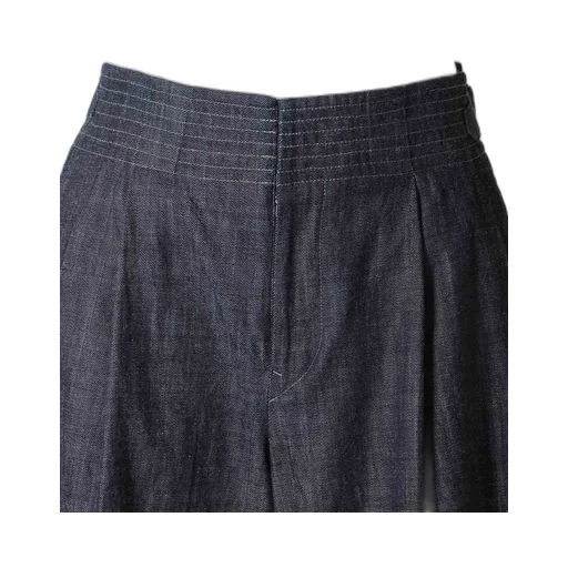 8Oz Waist String Wide Denim Pants