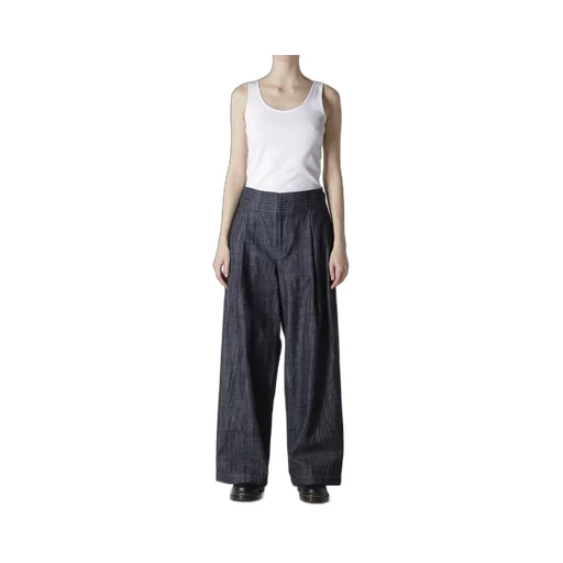 8Oz Waist String Wide Denim Pants